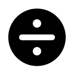 Divide Round SVG Icon